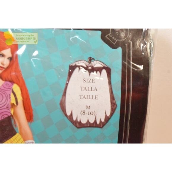 Halloween Adult Deluxe Sally Nightmare Before Christmas Costume Medium (8-10)* - Picture 4 of 8